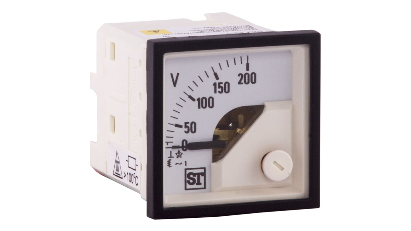 Voltmetro analogico in c.a. Sifam Tinsley serie Sigma, foro da 45x45 mm