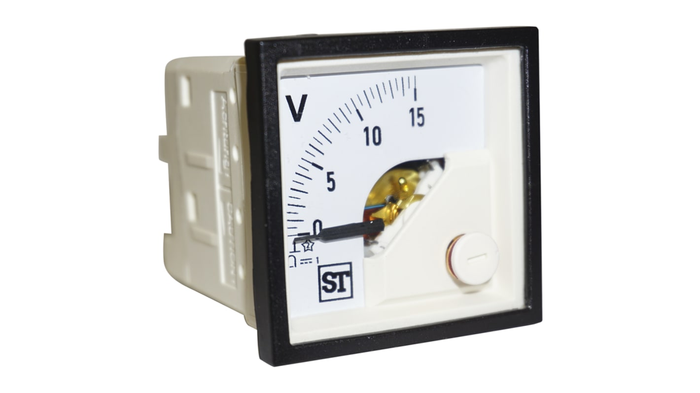 Voltmetro analogico in c.c. Sifam Tinsley serie Sigma, foro da 45x45 mm