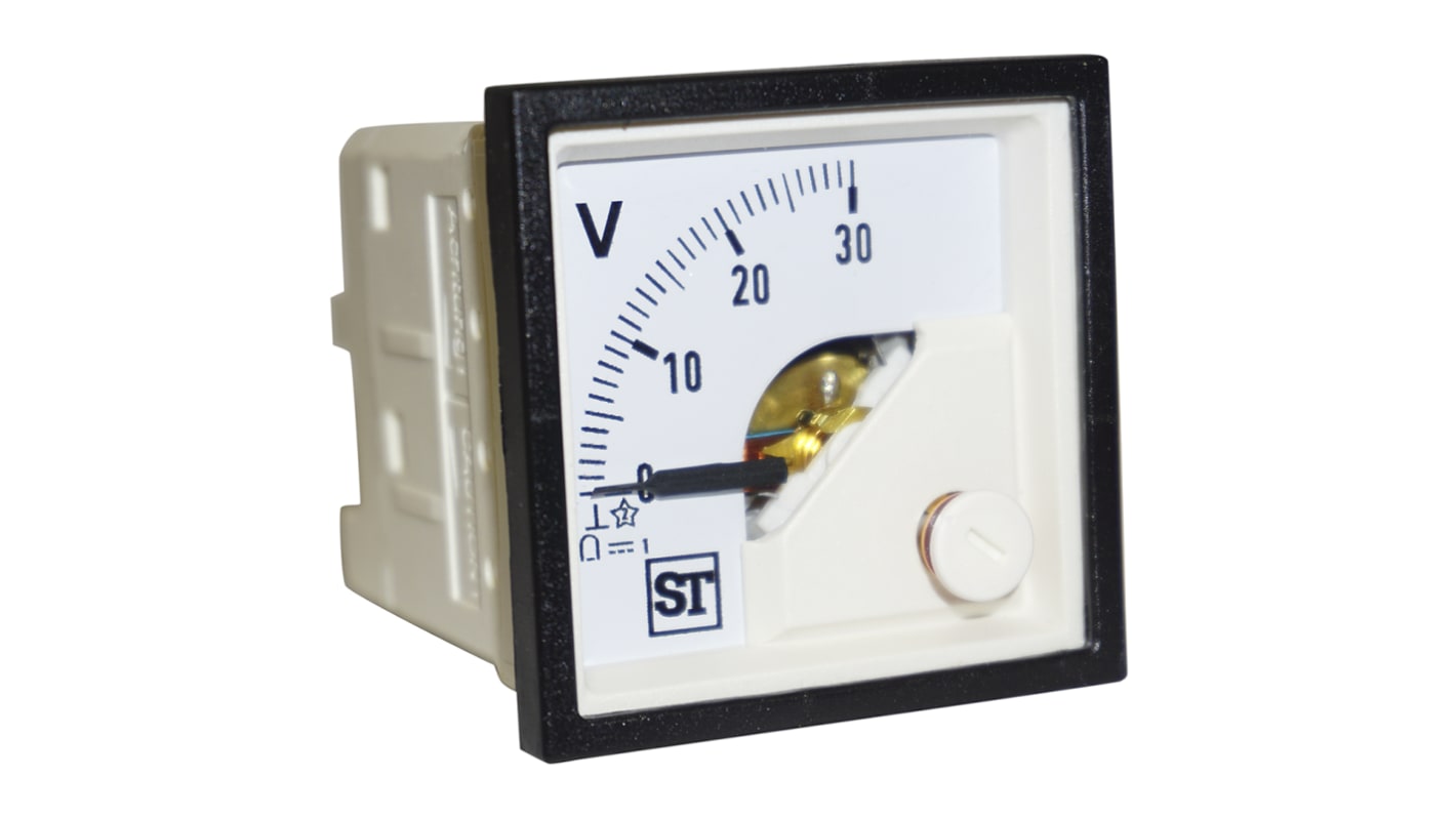 Voltmetro analogico in c.c. Sifam Tinsley serie Sigma, foro da 45x45 mm