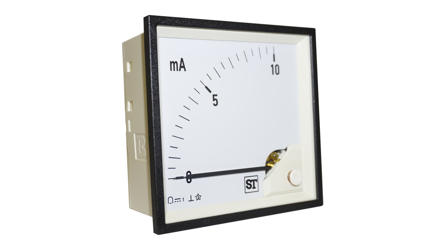Sifam Tinsley Sigma Analogue Panel Ammeter 20mA DC, 92mm x 92mm Moving Coil