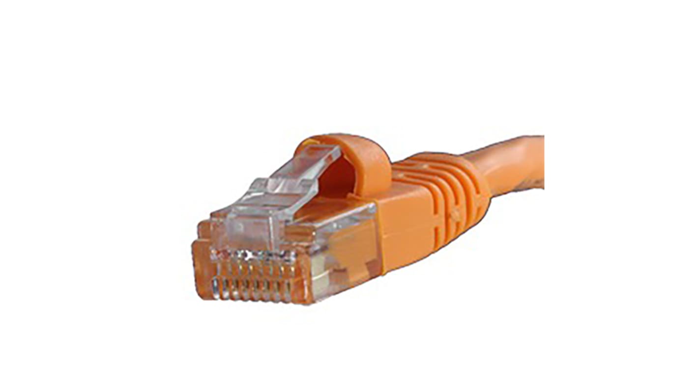 Cinch Connectors 73 Ethernetkabel Cat.5e, 910mm, Orange Patchkabel U/UTP, PVC