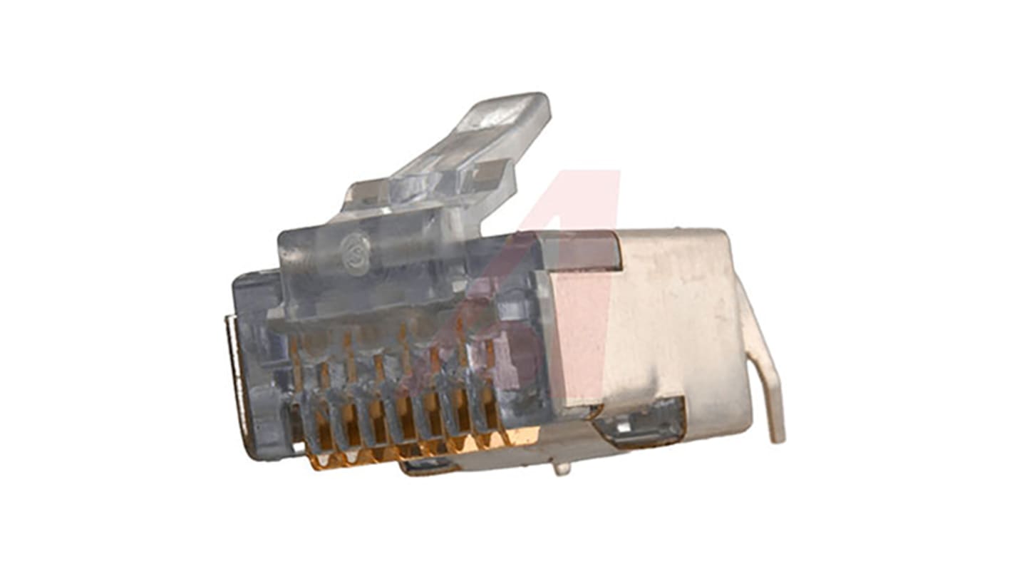 Connettore RJ45 Maschio Cinch Cat5e, 8P8C vie, Montaggio su cavo