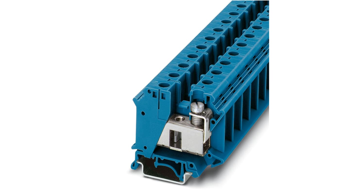 Phoenix Contact 3075731 UTI 35 BU Series Blue, Single-Level, Screw Termination