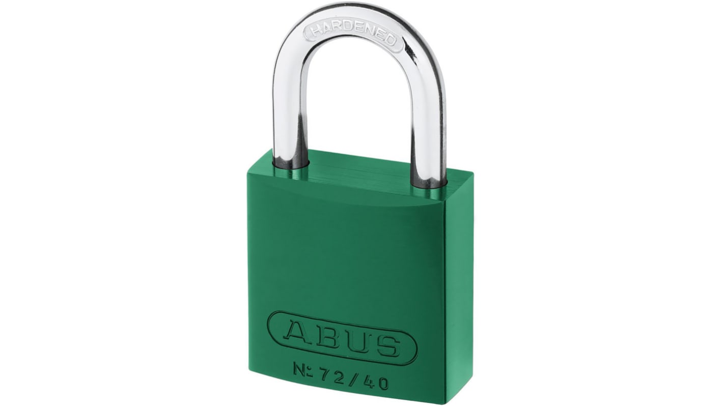 ABUS Key Aluminium, Steel Safety Padlock, 6.5mm Shackle, 39mm Body