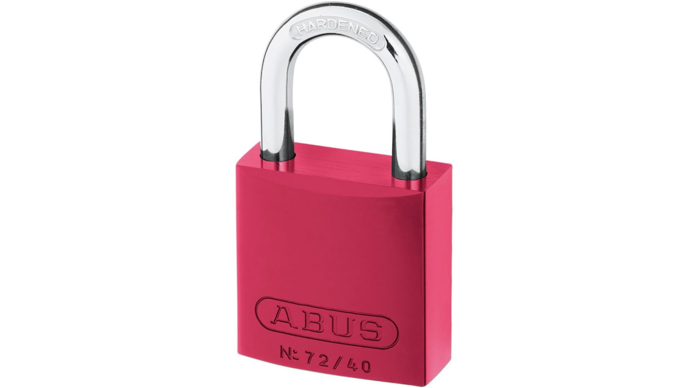 ABUS Key Weatherproof Aluminium, Steel Safety Padlock, 6.5mm Shackle, 39mm Body