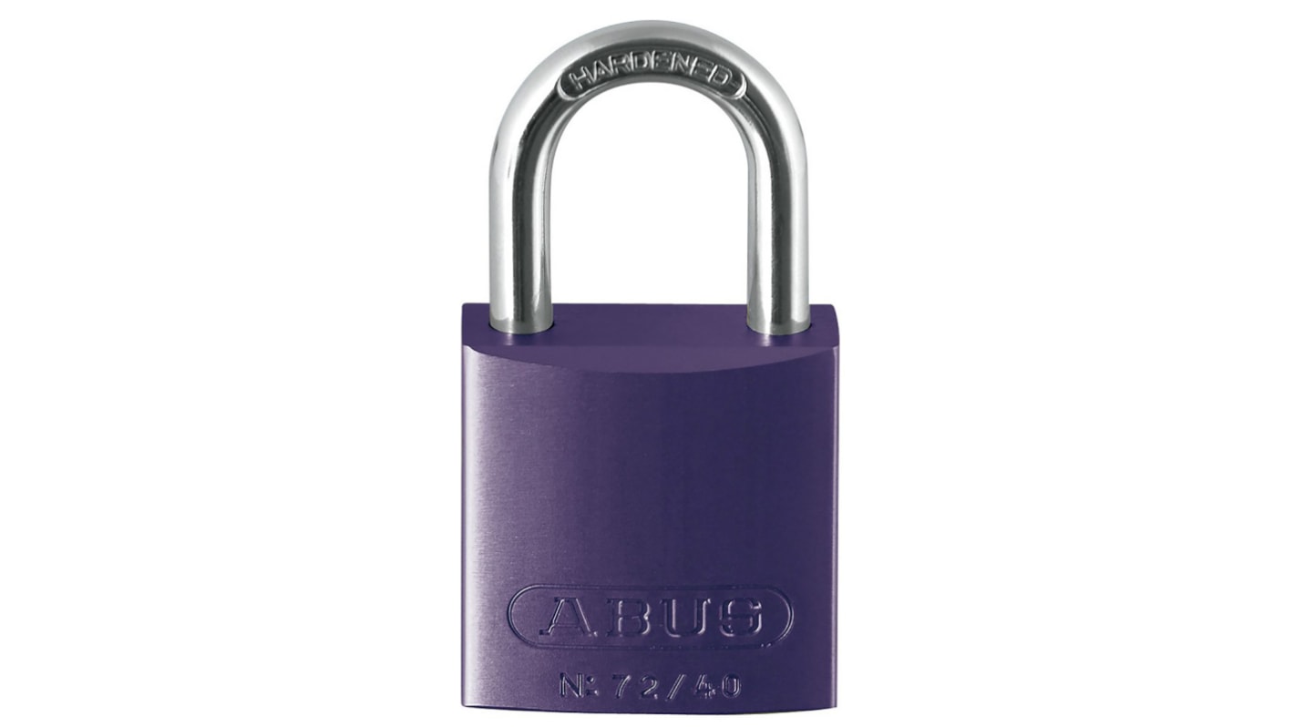 ABUS Key Weatherproof Aluminium, Steel Safety Padlock, 6.5mm Shackle, 39mm Body