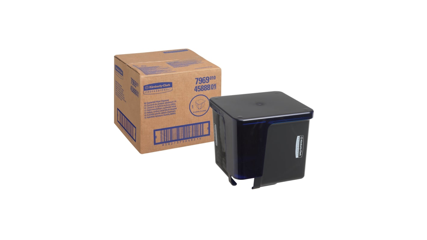 Kimberly Clark Papirhåndklædedispenser Kunststof Grå Montering i flere positioner, 196mm x 223mm x 223mm Wypall
