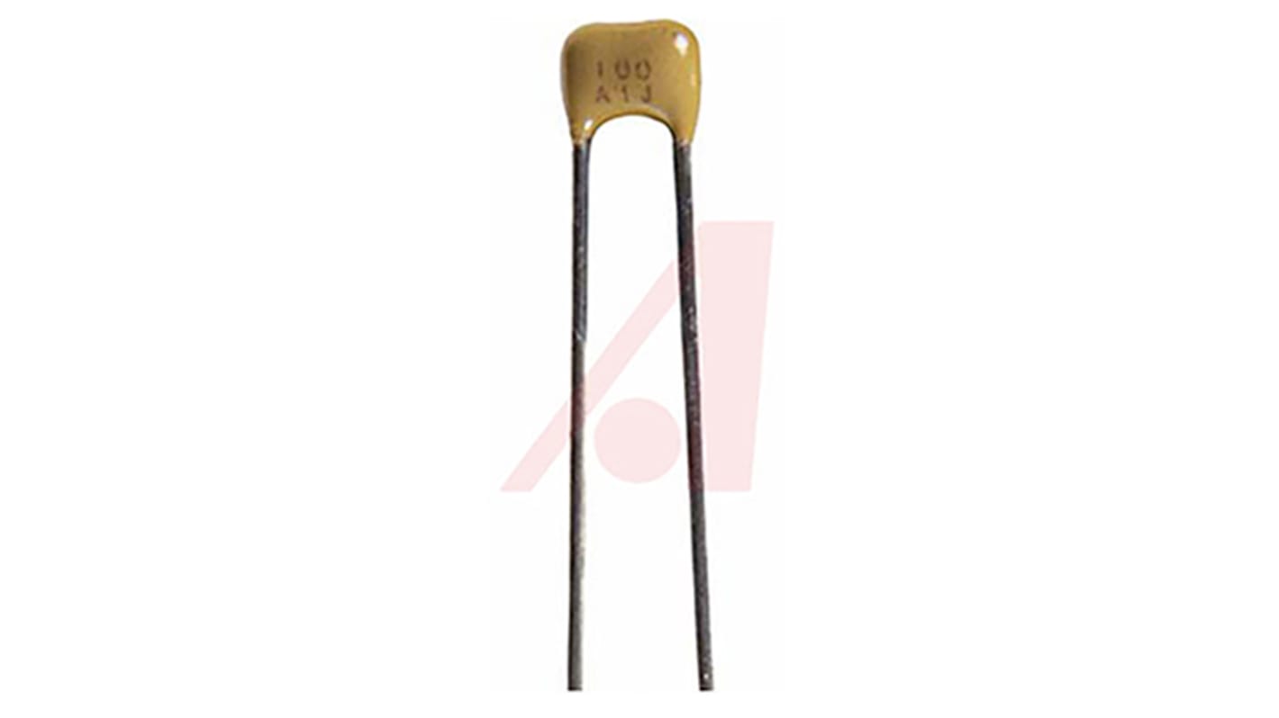KYOCERA AVX 22nF Multilayer Ceramic Capacitor MLCC, 50V dc V, ±10% , Through Hole