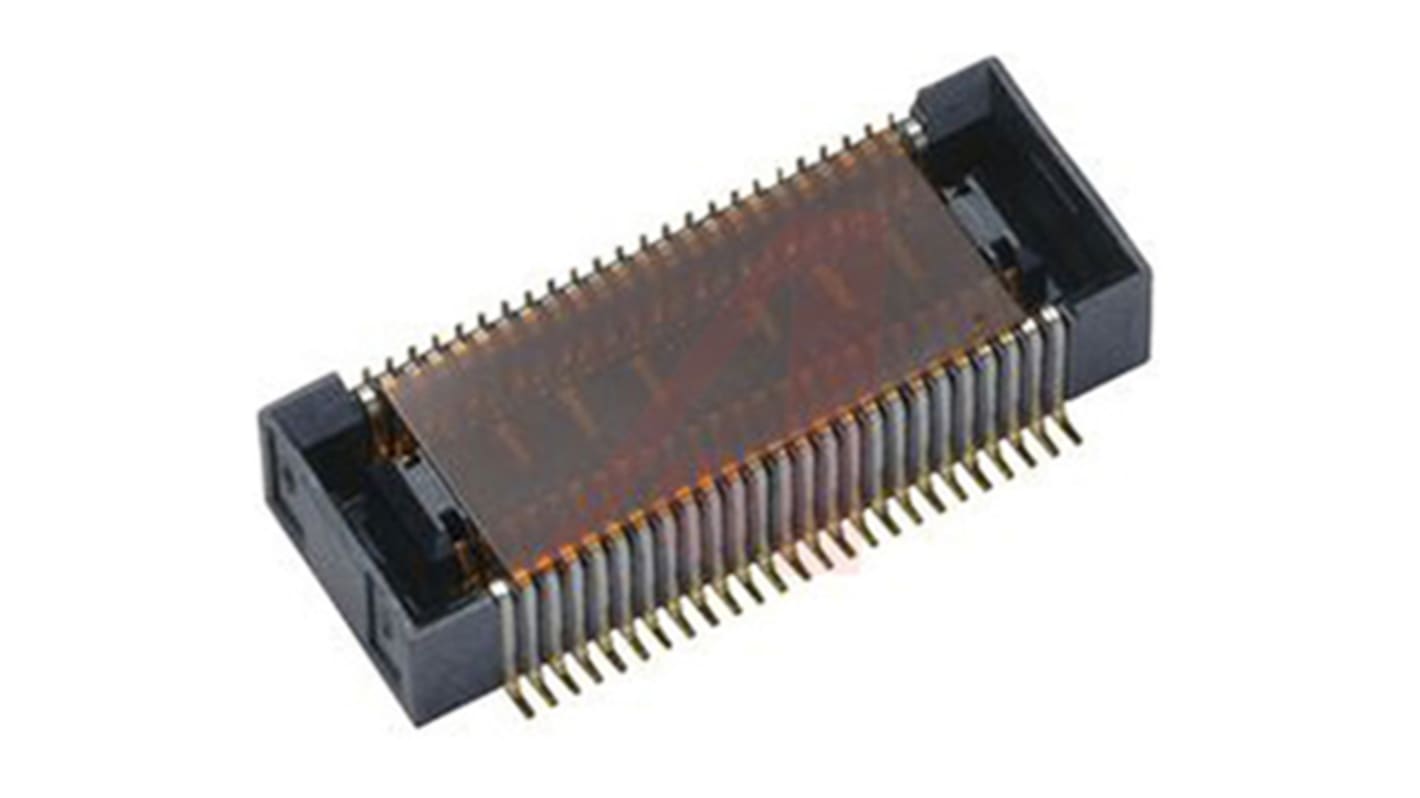 KYOCERA AVX 5846 Series Right Angle Surface Mount PCB Socket, 50-Contact, 2-Row, 0.4mm Pitch, Screw, Solder Termination