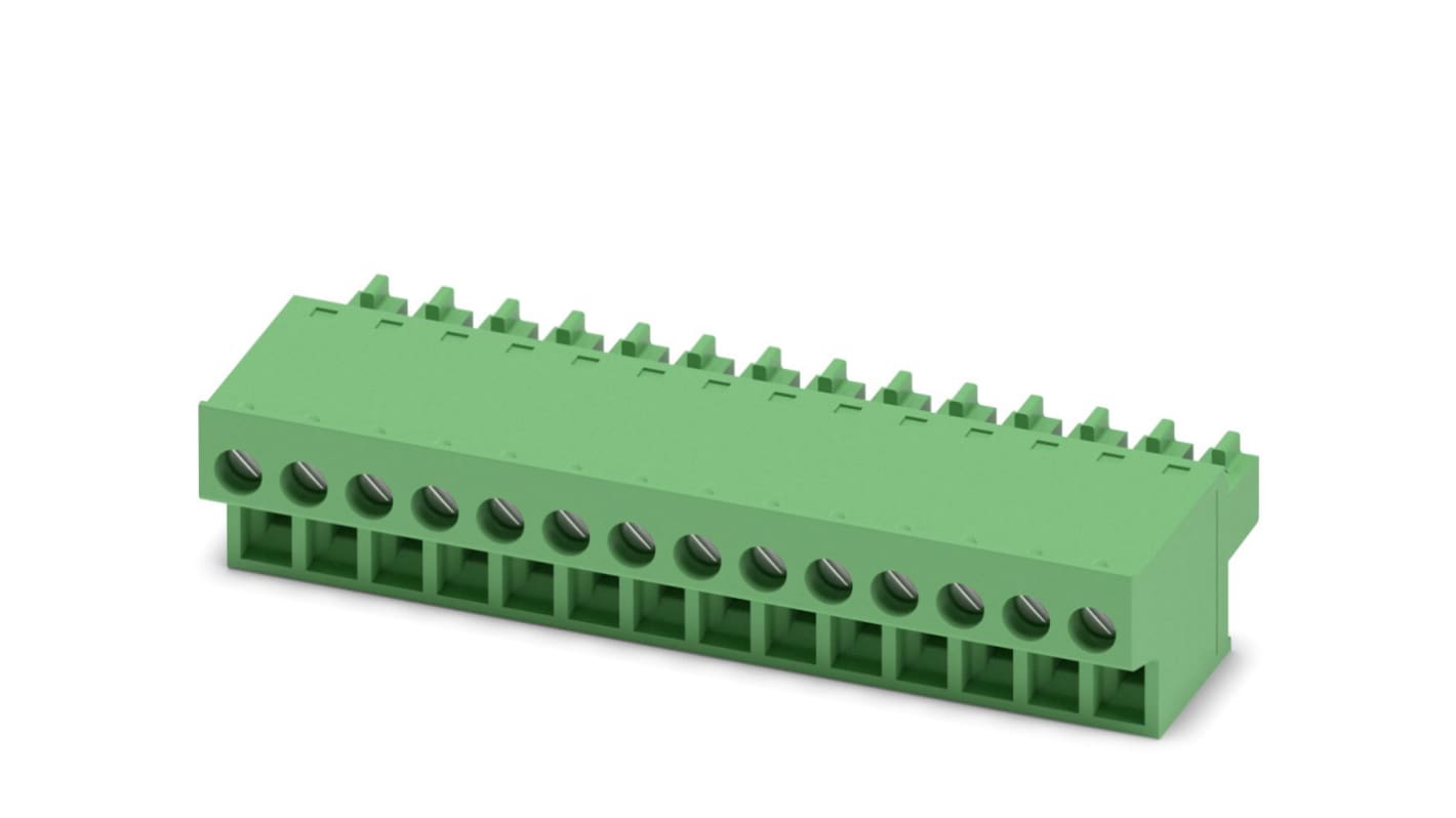 Phoenix Contact FRONT-MC 1.5/14-ST-3.81 Steckbarer Klemmenblock Steckverbinder 14-Kontakte 3.81mm-Raster Gerade