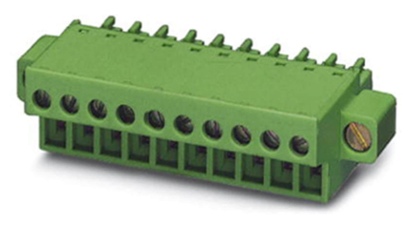 Phoenix Contact 3.81mm Pitch 16 Way Pluggable Terminal Block, Cable Mount, Screw Termination