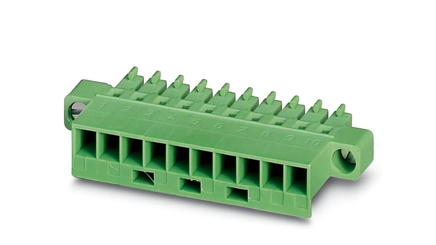 Phoenix Contact, 3.81mm Pitch, MCC 1/12-STZF-3.81, 12 Way, , Pluggable Terminal Block, Plug, Cable Mount, Screw