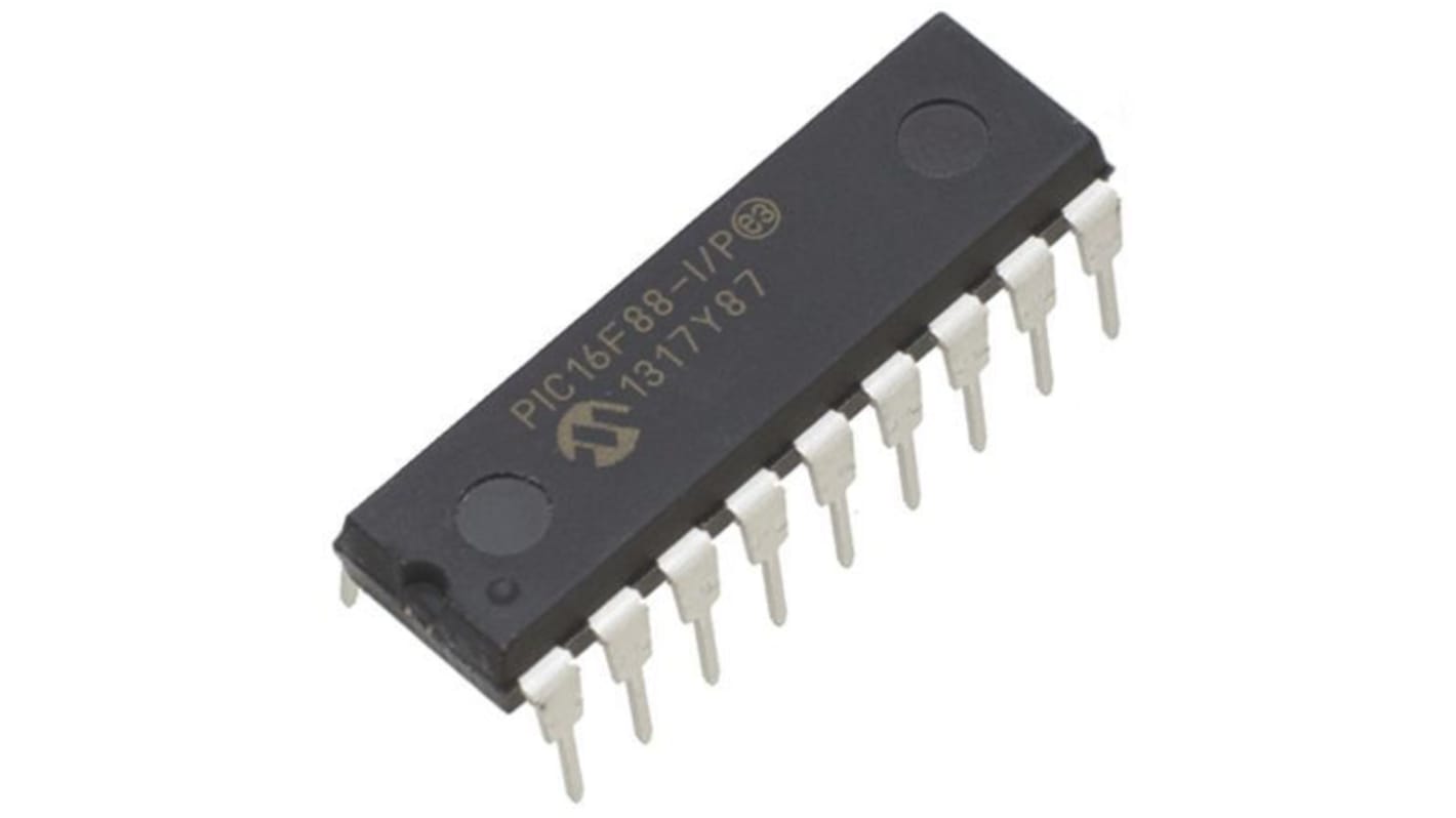 Mikrokontroler Microchip PIC16F PDIP 18-pinowy Otwór przezierny PIC 7,168 kB, 256 B 8bit CAN: 20MHz RAM:368 B Ethernet: