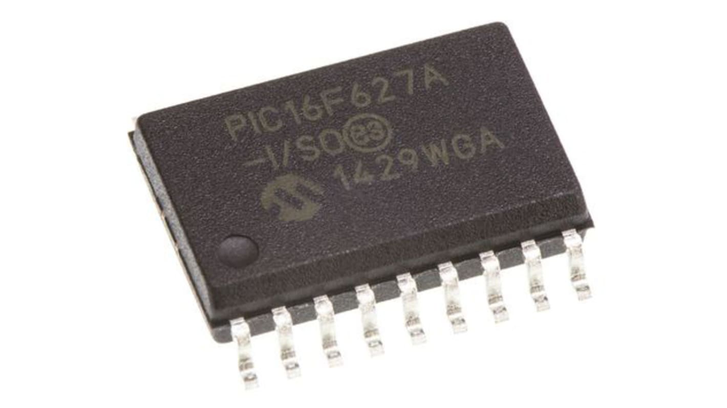 Microchip, 8bit PIC, PIC16F Microcontroller, 20MHz, 1024 x 14 words, 128 B Flash, 18-Pin SOIC