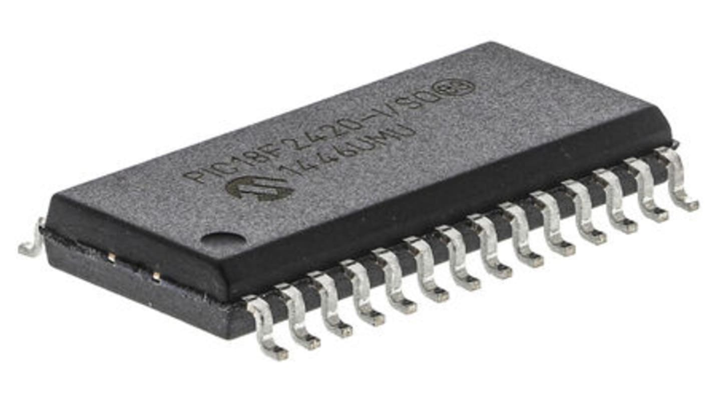 Microchipマイコン, PIC, 40MHz, 16, フラッシュ, 28-Pin SOIC