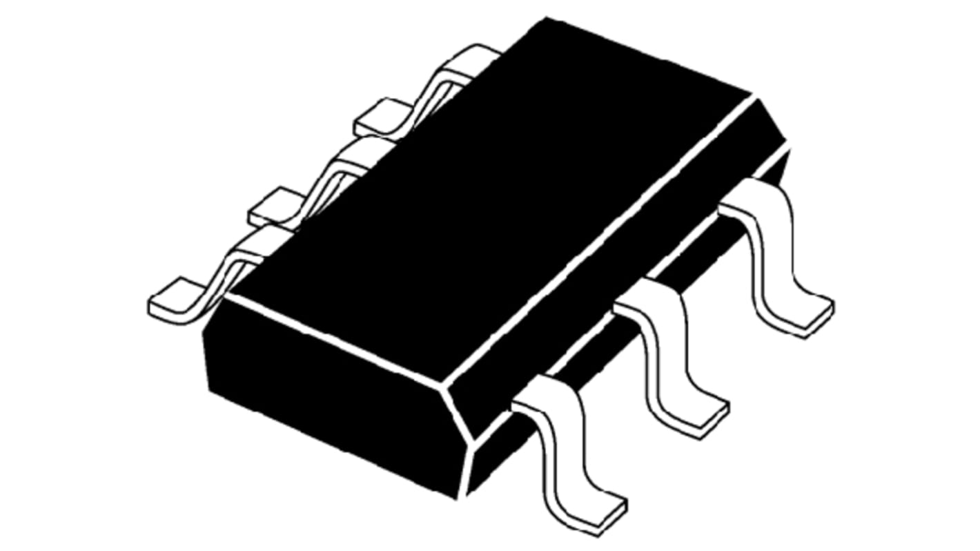 Convertidor digital a analógico MCP4725A0T-E/CH, 12 bits ±2%FSR SOT-23A, 6 pines, Serie (I2C)