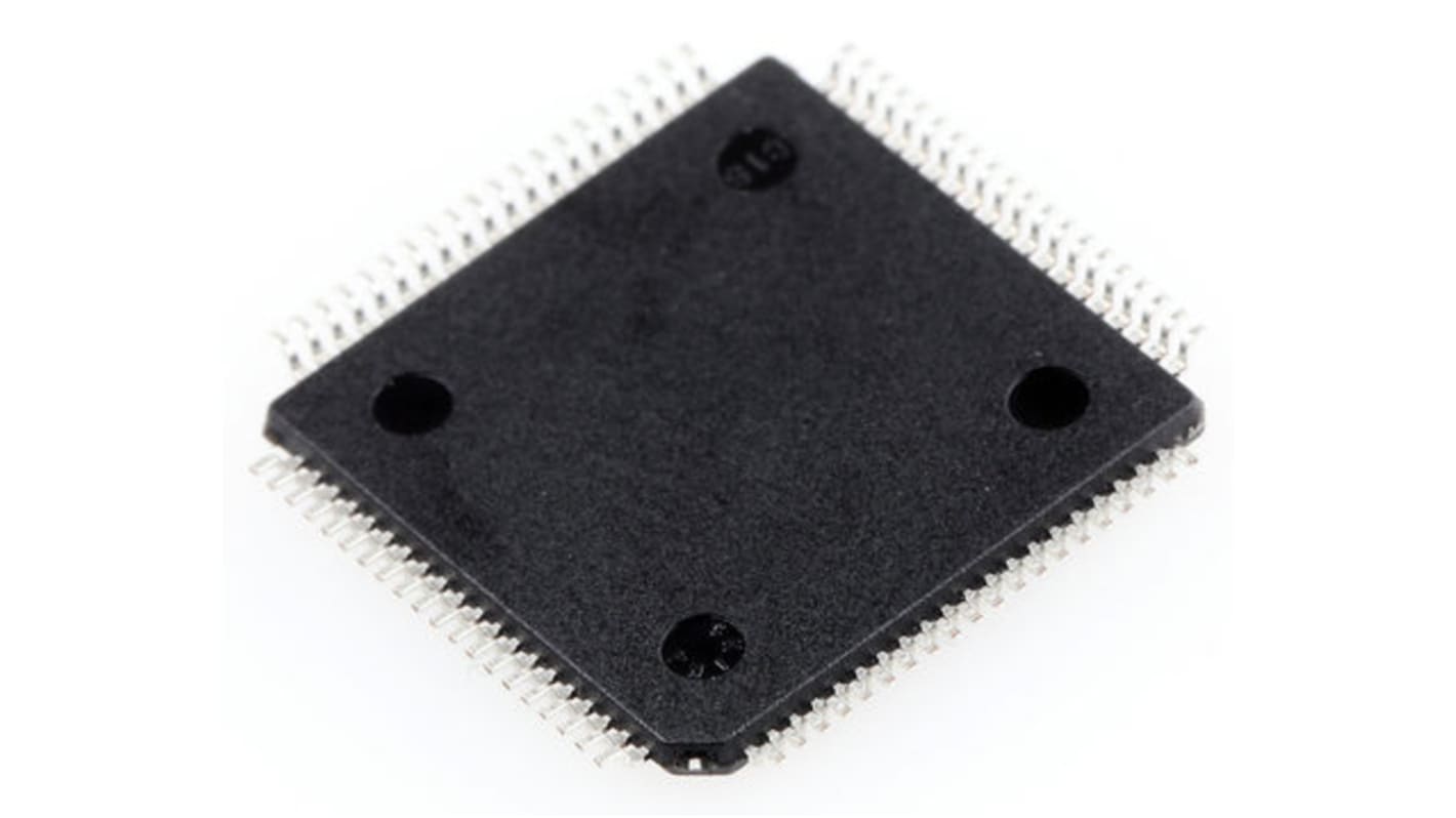 Mikrokontroler Microchip PIC18F TQFP 80-pinowy Montaż powierzchniowy PIC 128 kB 8bit CAN: 64MHz RAM:1 kB, 4 kB
