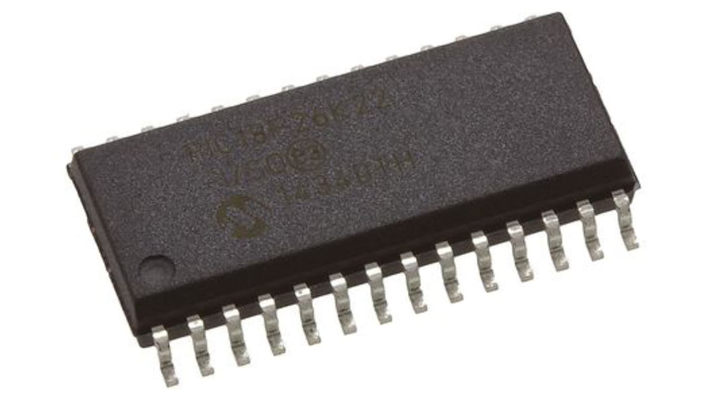 Microchip PIC18F单片机, PIC内核, 28针, SOIC, 最大64MHz, 64 kB 闪存, 1.024 kB、3.896 kB RAM