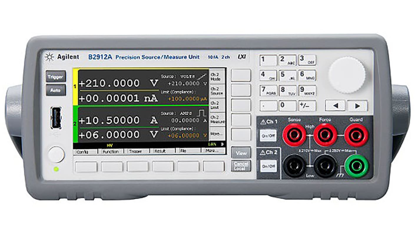 Keysight Technologies B2900A Series Source Meter, 100 nV → 210 V, 2-Channel, 10.5 (Pulsed Output) A, 3 (DC