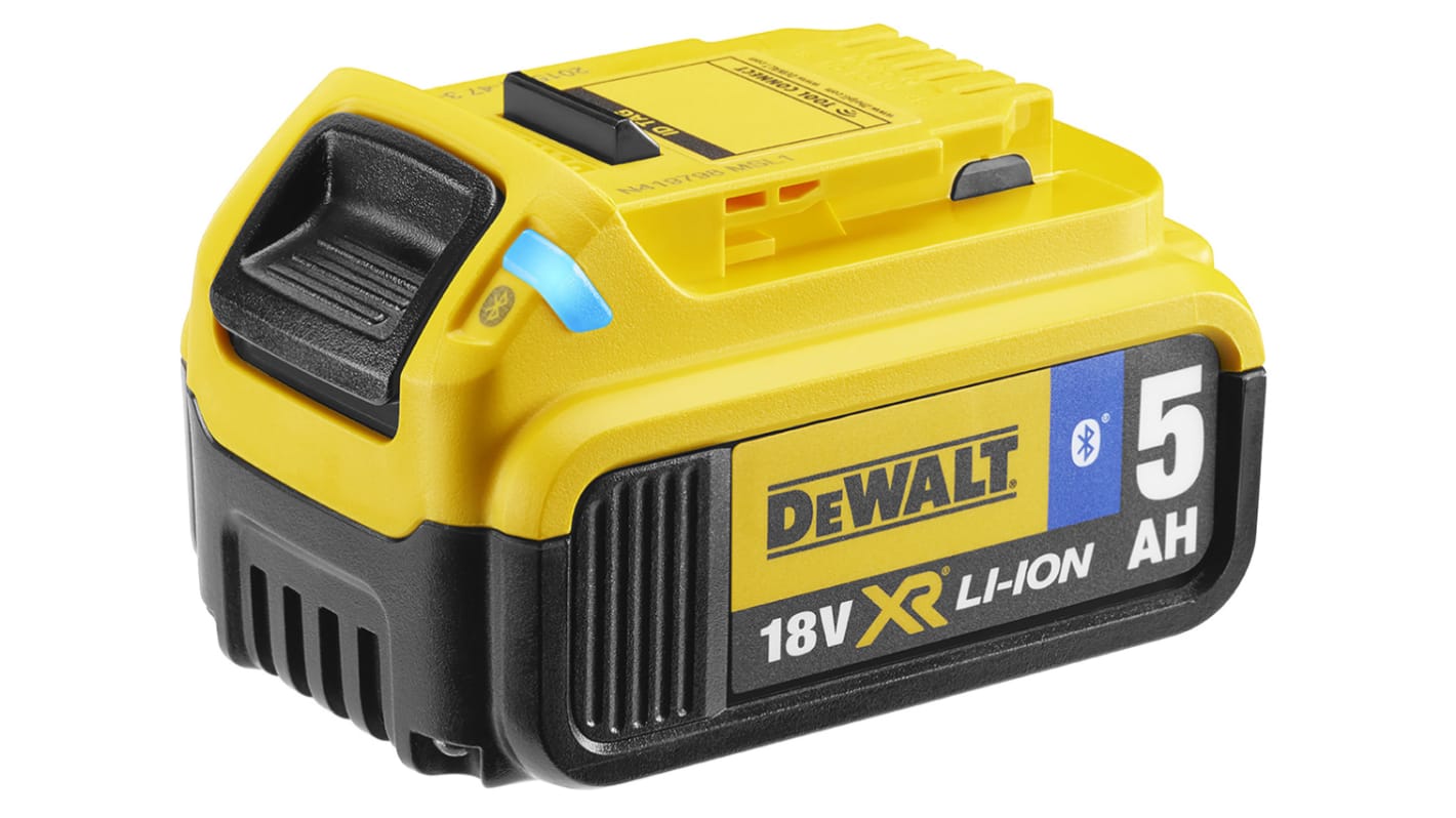 DeWALT DCB184B XJ 5Ah 18V Rechargeable Power Tool Battery For Use With For DeWALT 18V XR Tools RS