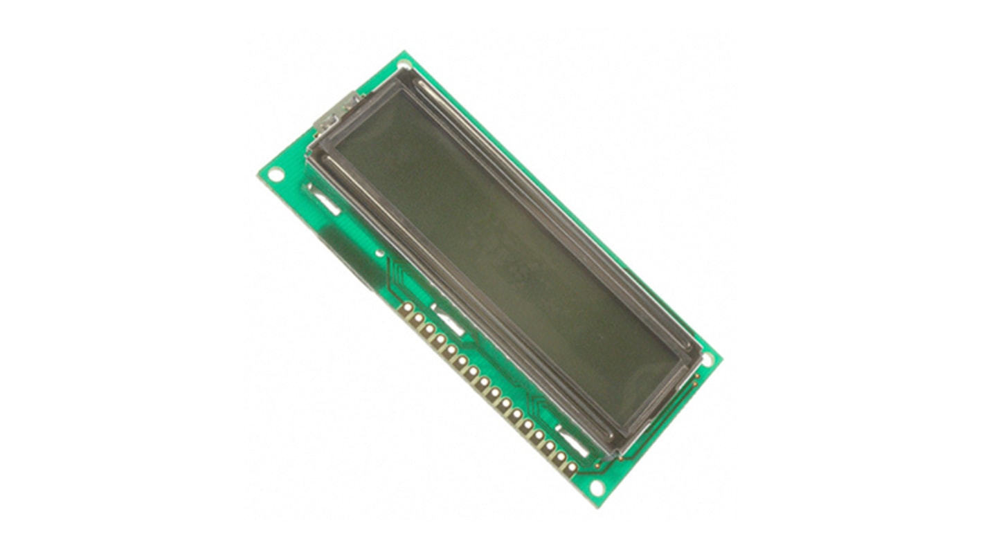 Lumex LCM-S01601DSF Alphanumeric LCD Display, 1 Row by 16 Characters, Transflective