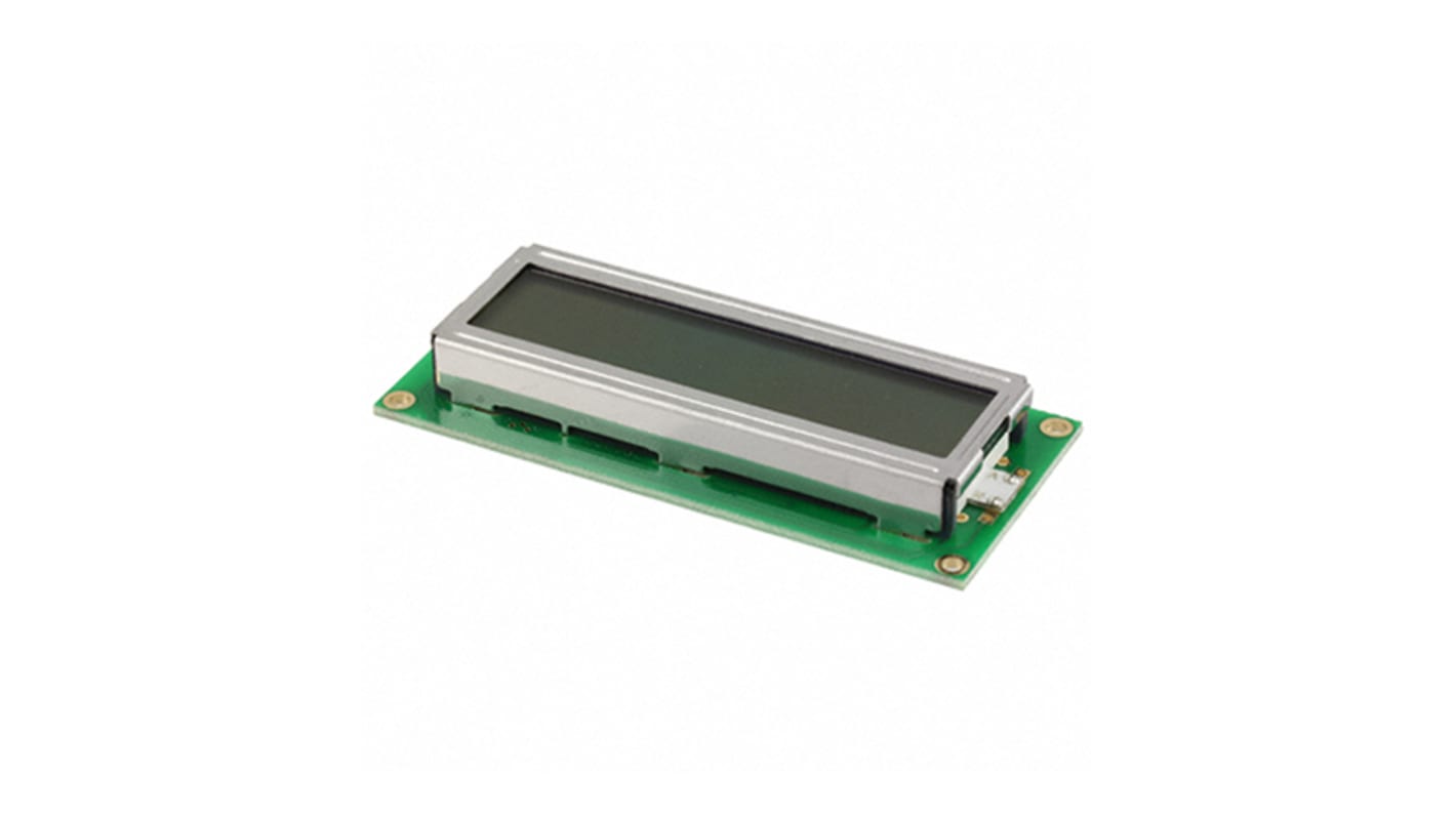 Lumex LCM-S01602DSF/A Alphanumeric LCD Display, 2 Rows by 16 Characters, Transflective