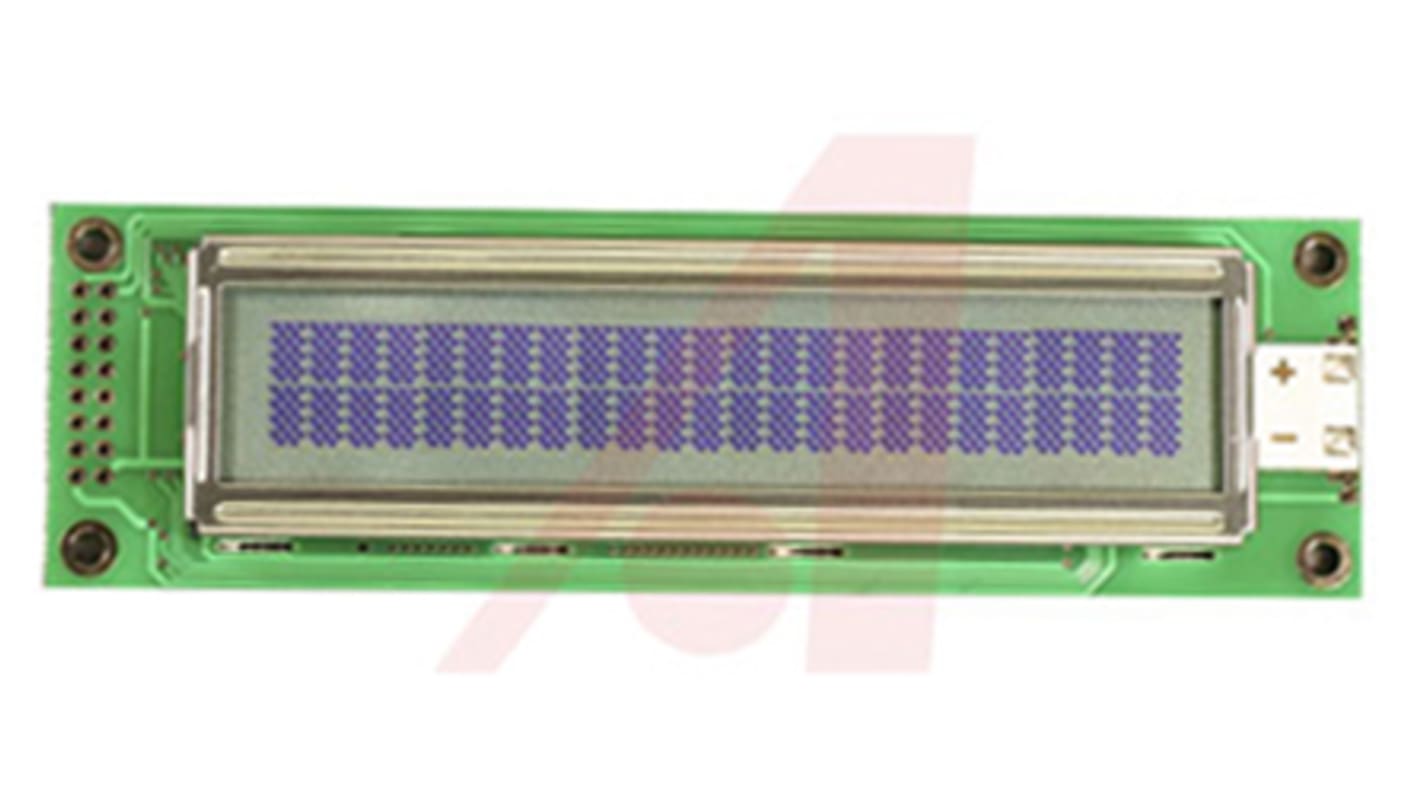 Lumex LCM-S02402DSR Alphanumeric LCD Display, 2 Rows by 24 Characters, Reflective