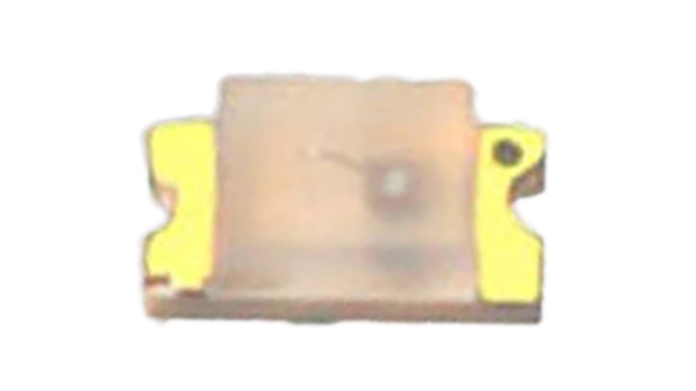 Lumex SML-LX0603YW-TR Yellow LED, 585 nm 1613 (0605) Diffused, Rectangle Lens SMD package