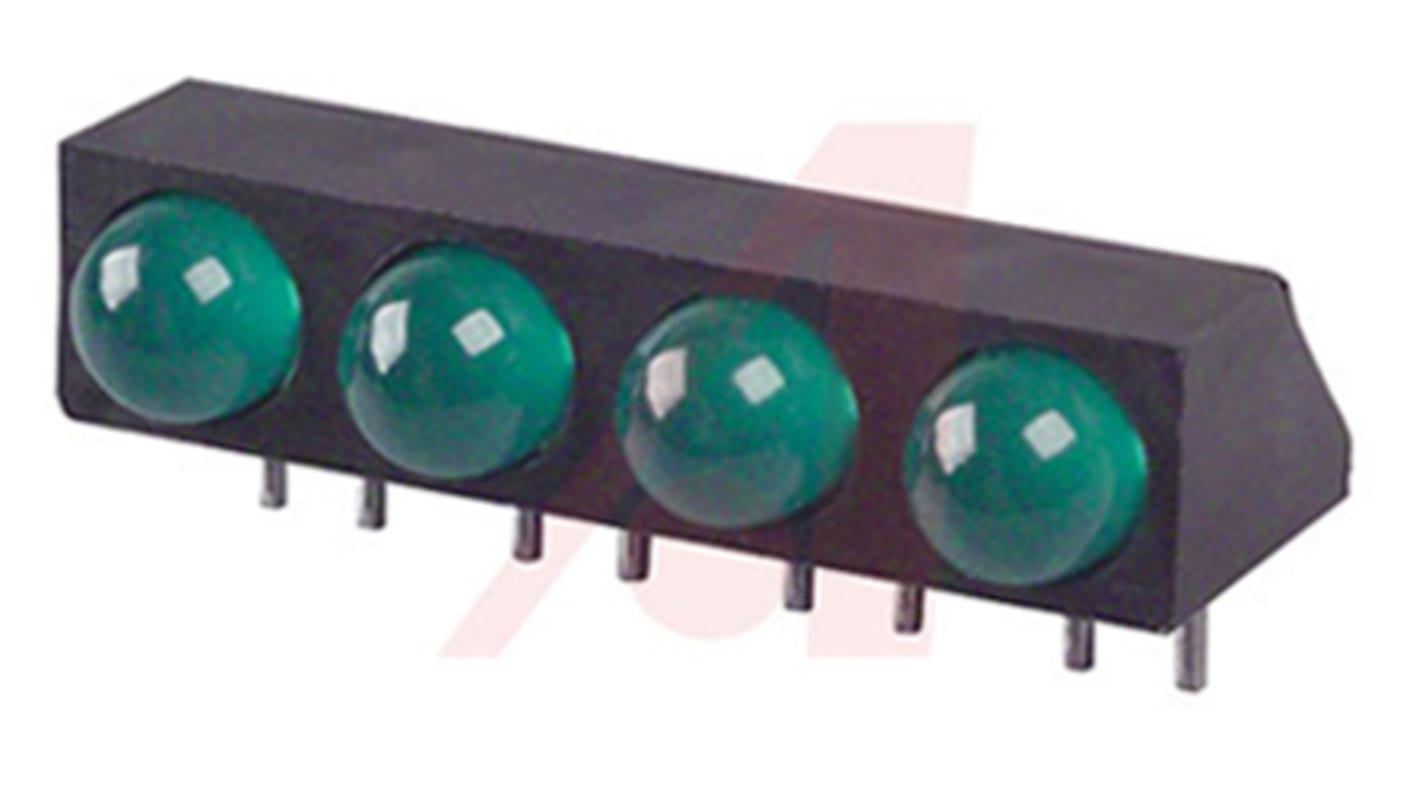 Lumex2.5 V Green LED Through Hole, QuasarBrite SSF-LXH400GD-1