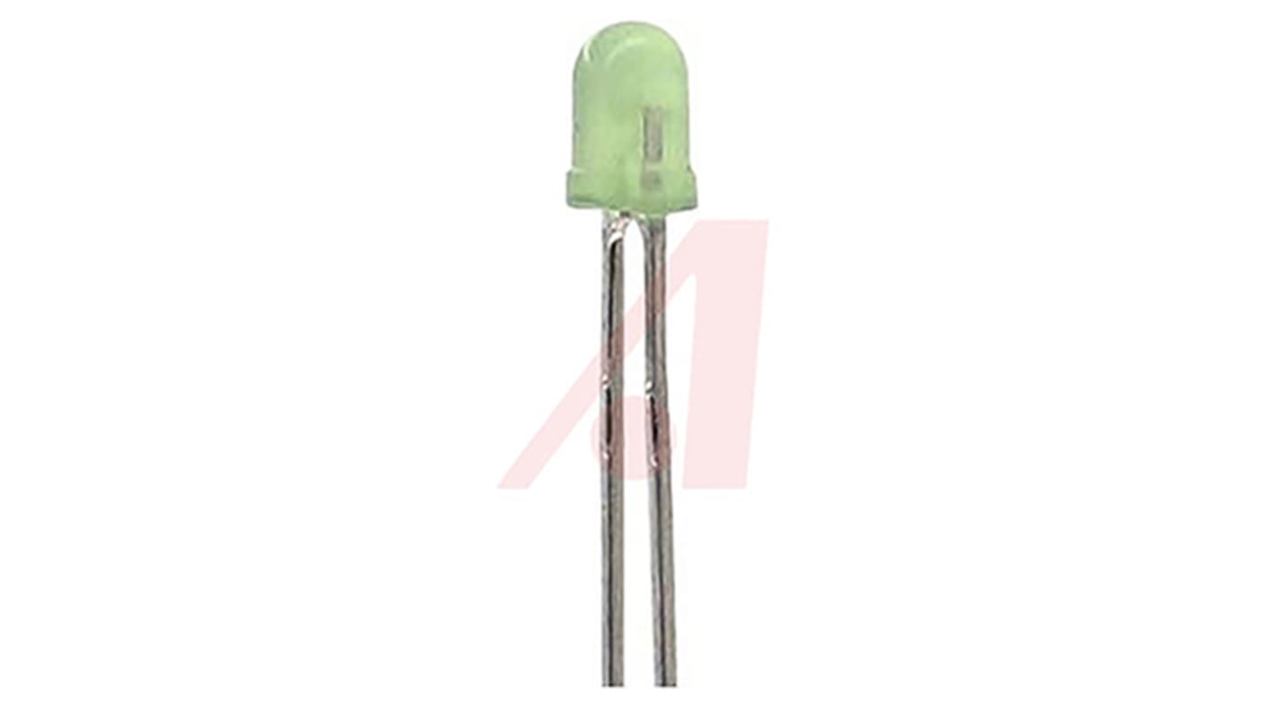 Lumex2.6 V Green LED 3mm Through Hole, SSL-LX3044LGD