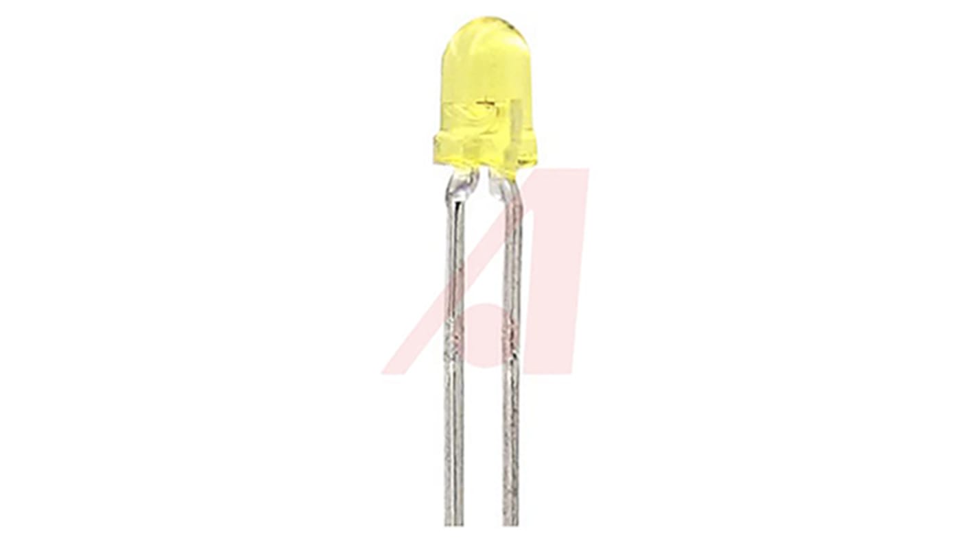 Lumex2.5 V Yellow LED 3mm Through Hole, SSL-LX3044YT