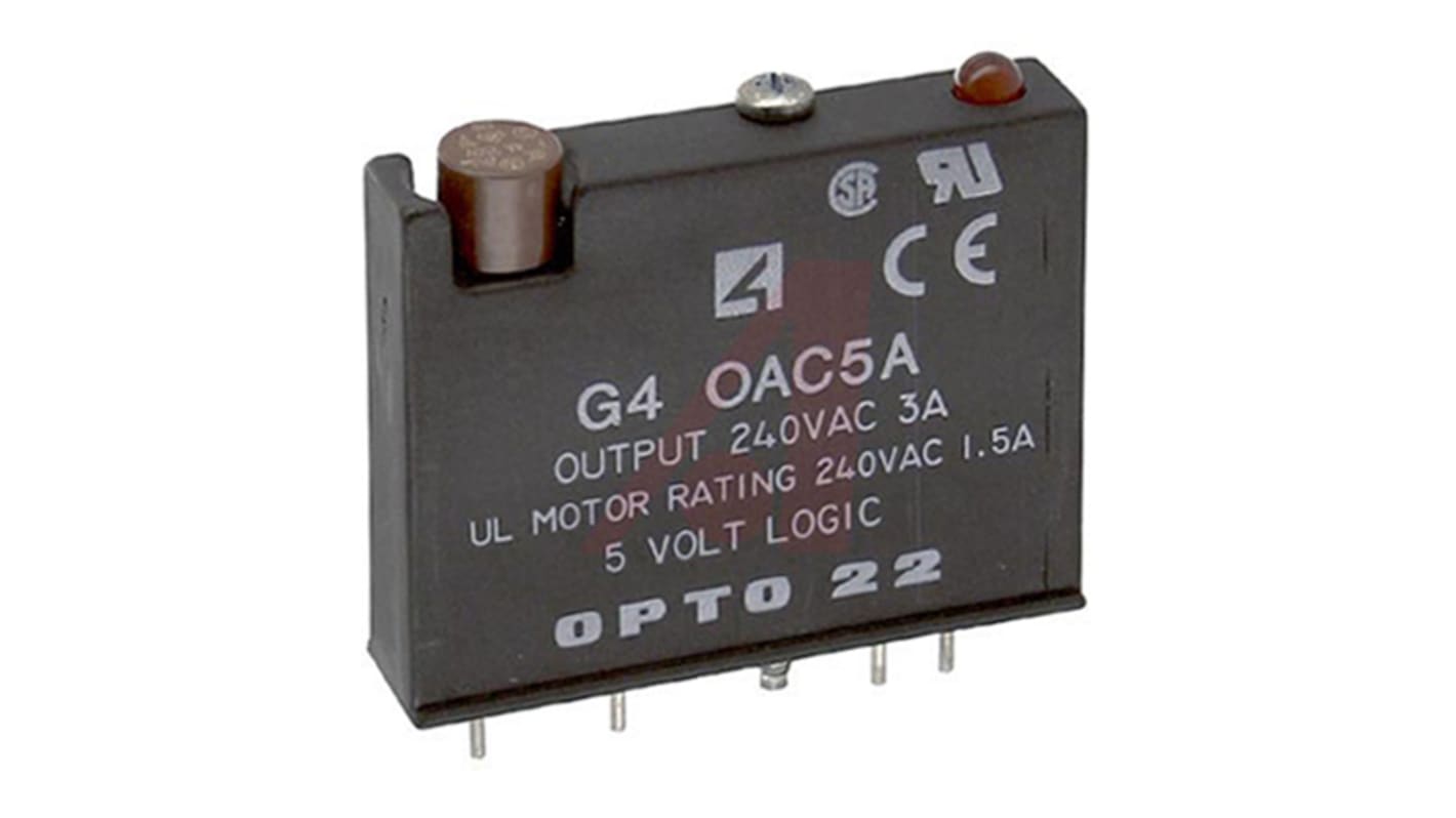 Opto 22 SNAP Series PLC I/O Module, Digital, Digital AC Voltage, 5 V dc