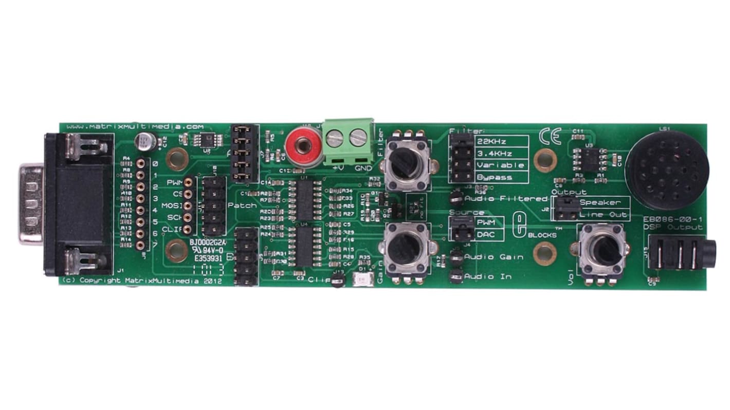 Matrix Technology Solutions EB086 E-blocks DSP Output Demonstration Board Signal Conversion Development Kit