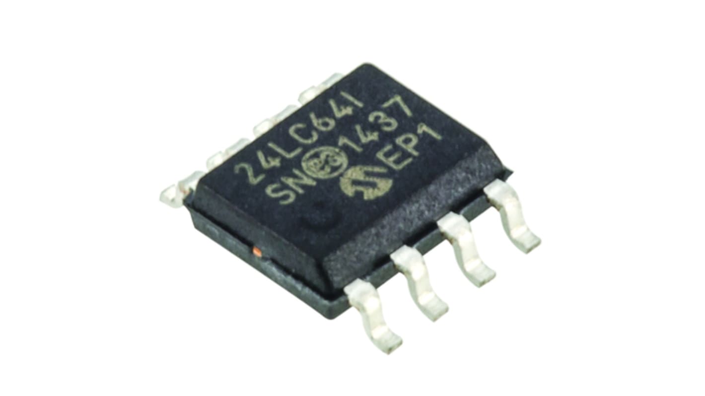 Pamięć szeregowa EEPROM Montaż powierzchniowy 64kbit 8-pinowy SOIC 8 K x 8 bitów