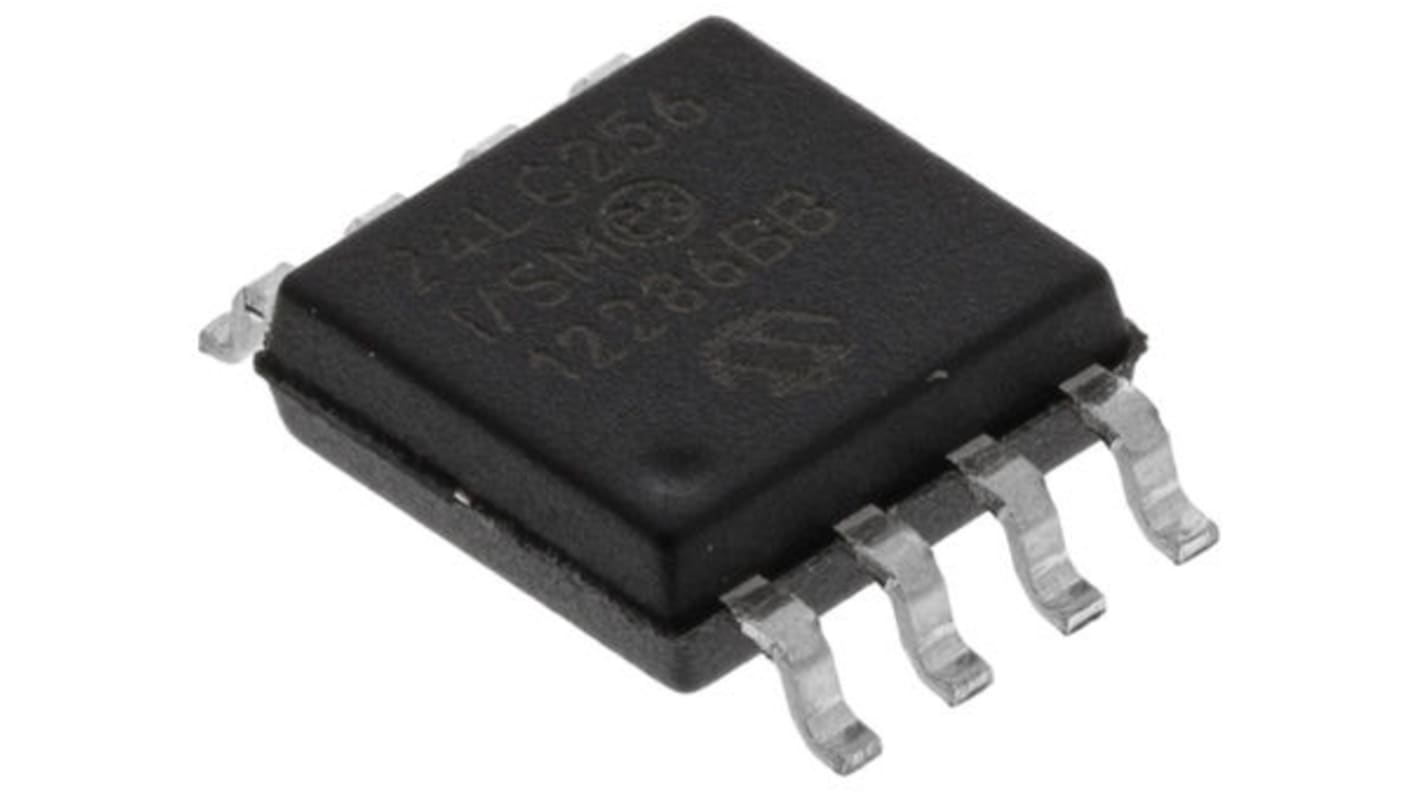Microchip 256kbit Serieller EEPROM-Speicher, Seriell-I2C Interface, SOIJ, 900ns SMD 32K x 8 bit, 32k x 8-Pin 8bit