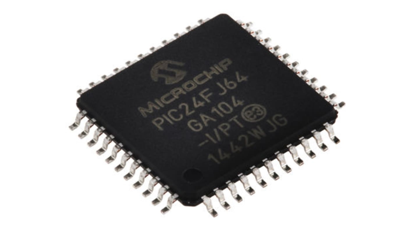 Microchip マイコン, PIC, 32MHz, 64 kB, フラッシュ, 44-Pin TQFP