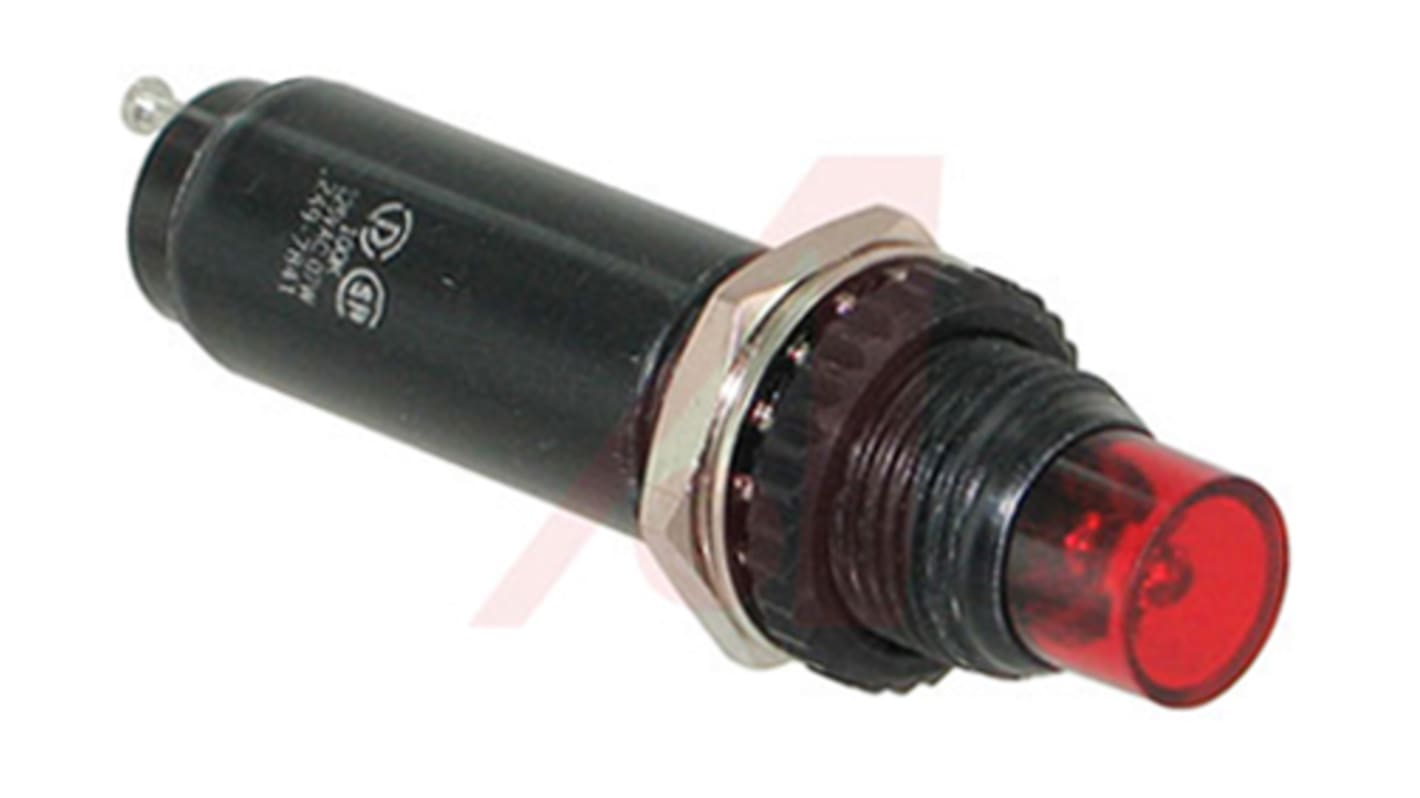 Dialight Green Panel LED, 12V dc, 7.2mm Mounting Hole Size, IP66