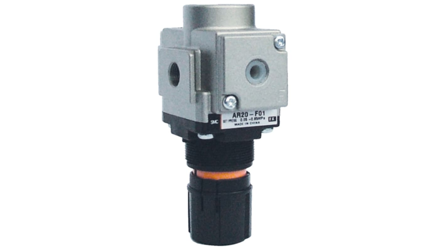 SMC G 1/8 Pneumatic Regulator - 0.05MPa to 0.85MPa, 1/8in, 1MPa max. input