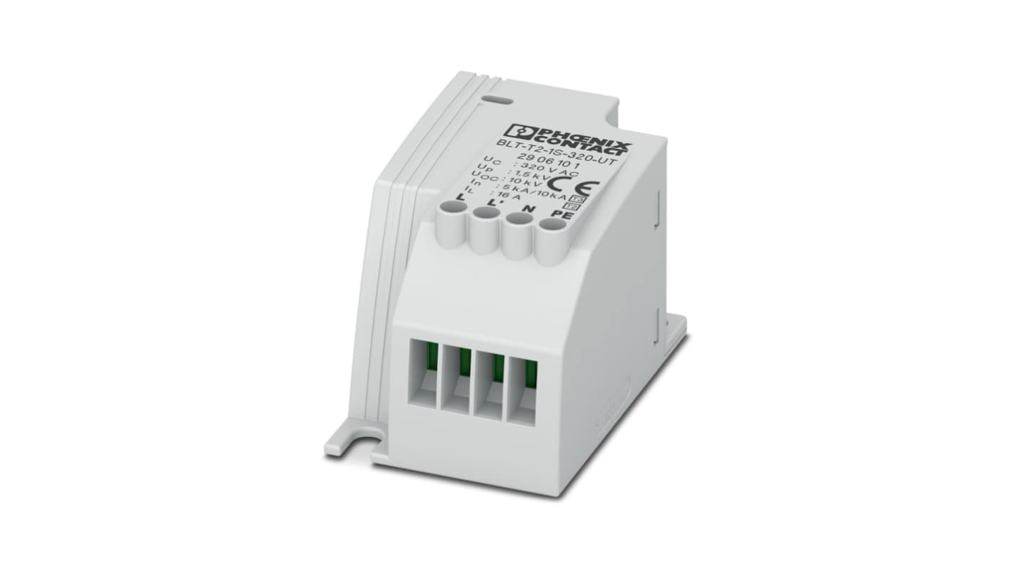 Phoenix Contact Surge Protector, ≤1.5kV, DIN Rail Mount