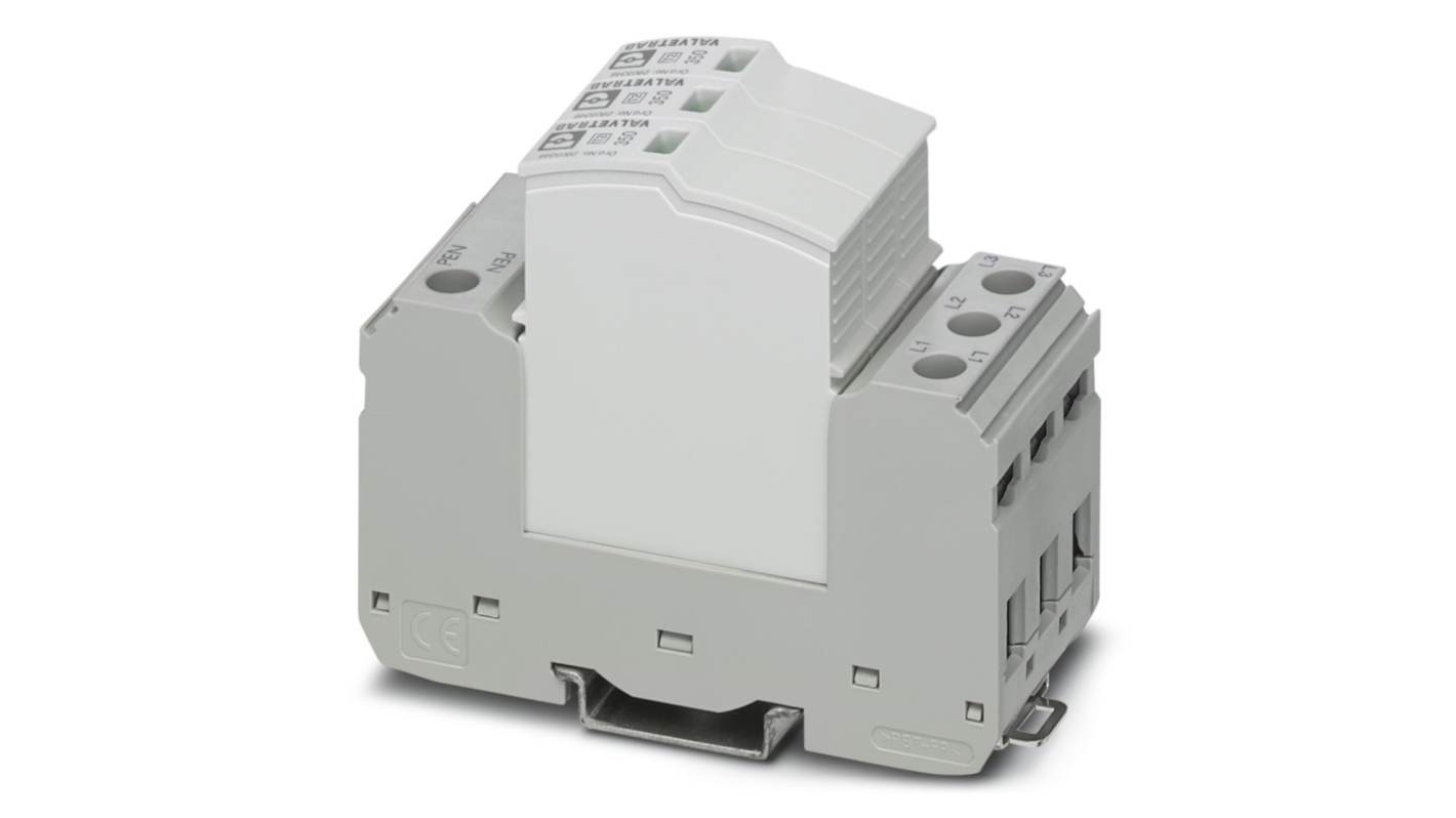 Phoenix Contact 3 Phase Surge Protector, 2kV, DIN Rail Mount