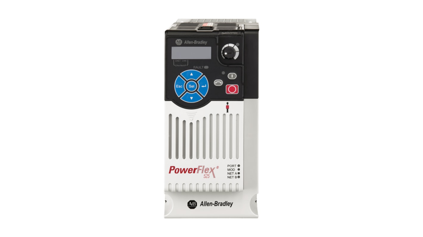 Variateur de fréquence Allen Bradley PowerFlex 525, 1,5 kW 230 V c.a. 1 phase, 8 A, 500Hz