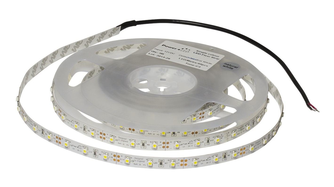 PowerLED Chromatic LED-Streifen 3000 → 3400K, Weiß 12V dc 60LEDs/M IP20