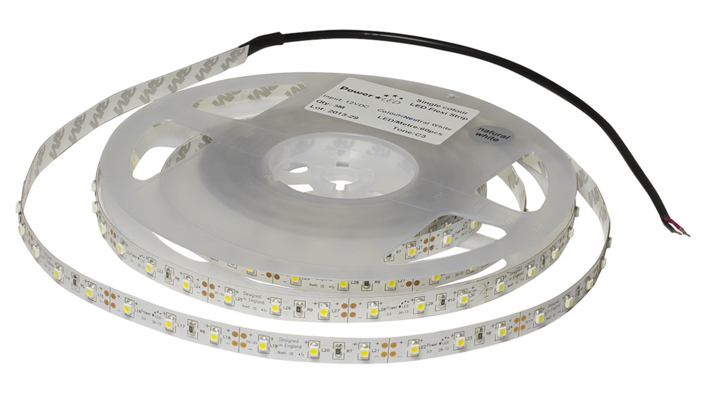 Striscia LED PowerLED, 5m, 12V, col. Bianco 6000 → 7000K, IP20, serie Chromatic