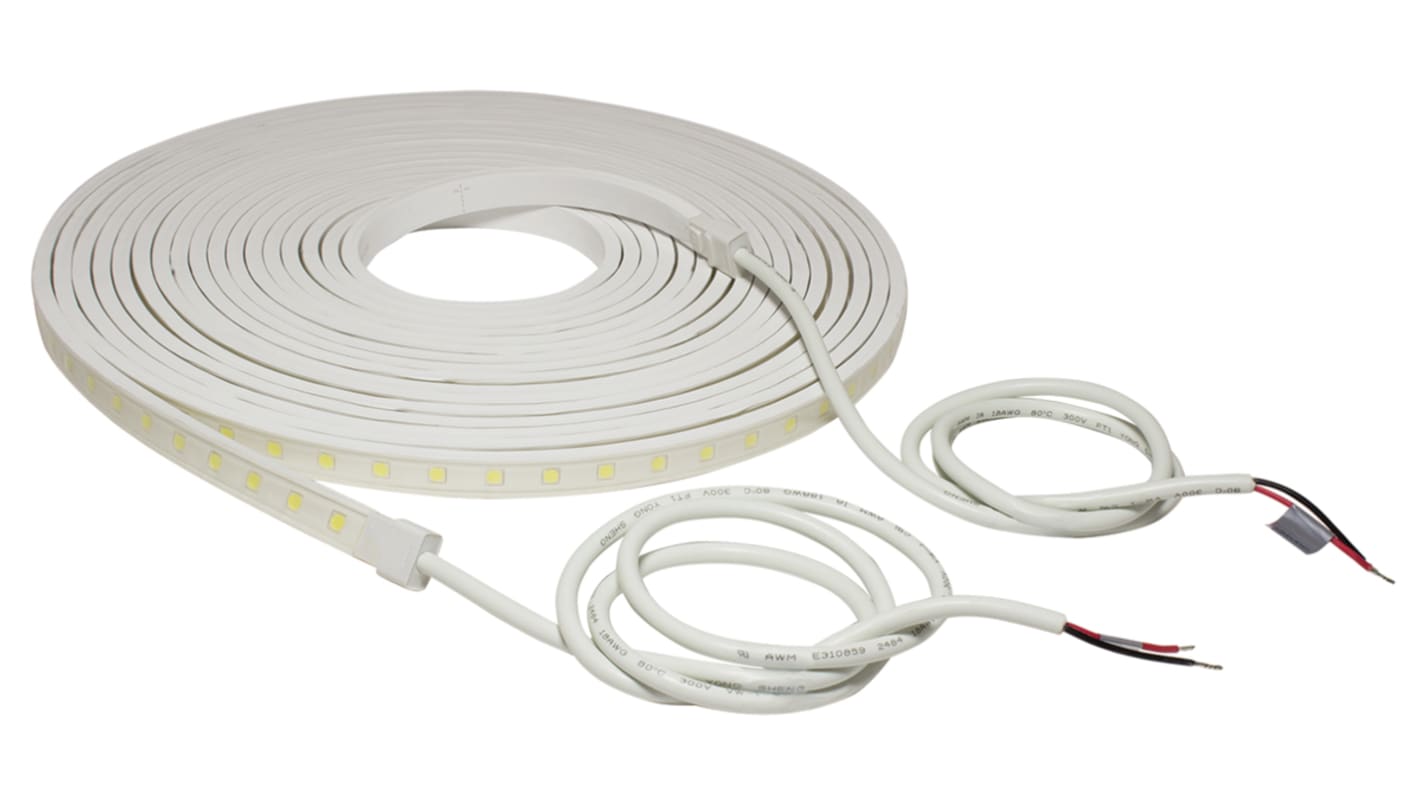 PowerLED 24V dc White LED Strip Light, 5700K Colour Temp, 10m Length