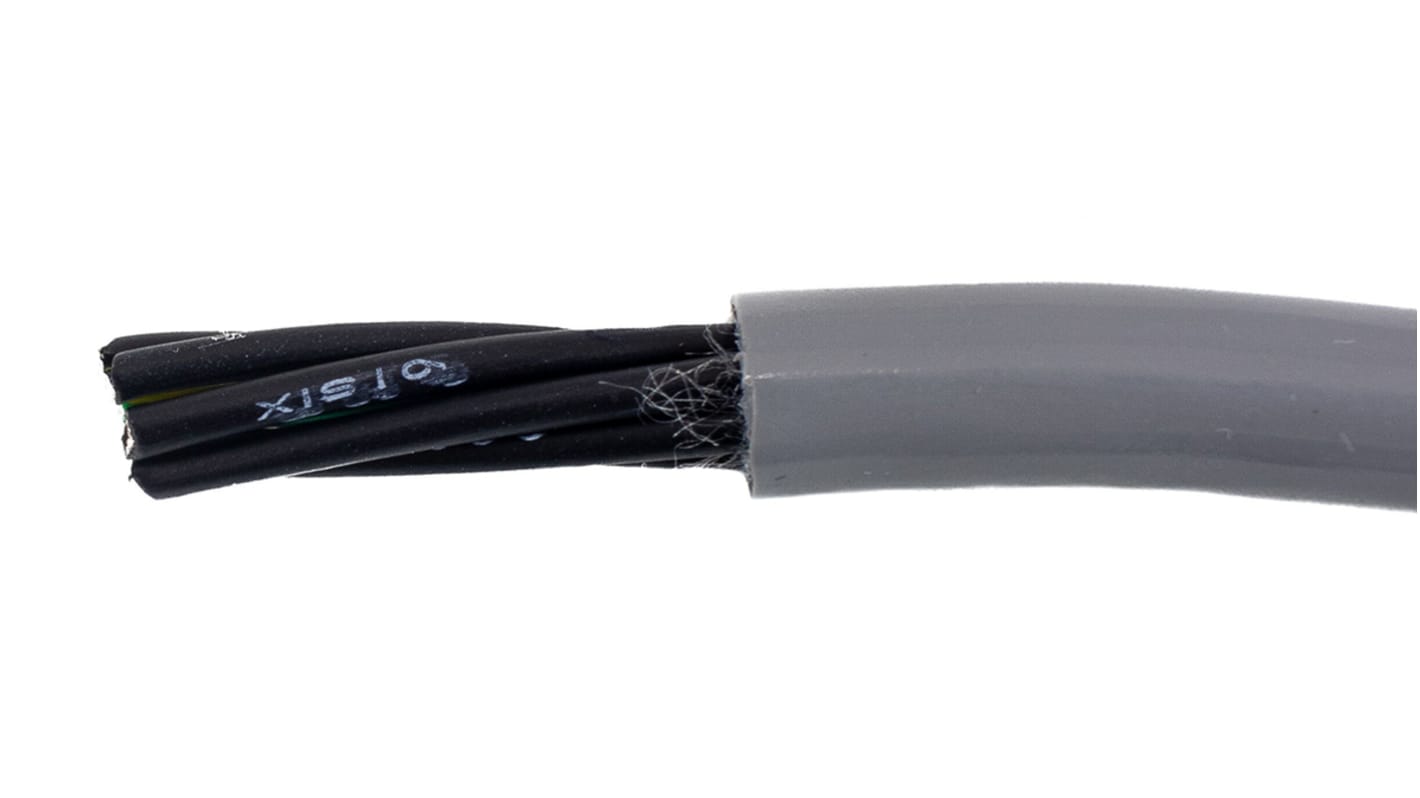 Alpha Wire Ecogen Ecoflex PUR ECO Steuerkabel, 7-adrig x 0,5 mm² Grau, 30m, 20 AWG,  ungeschirmt