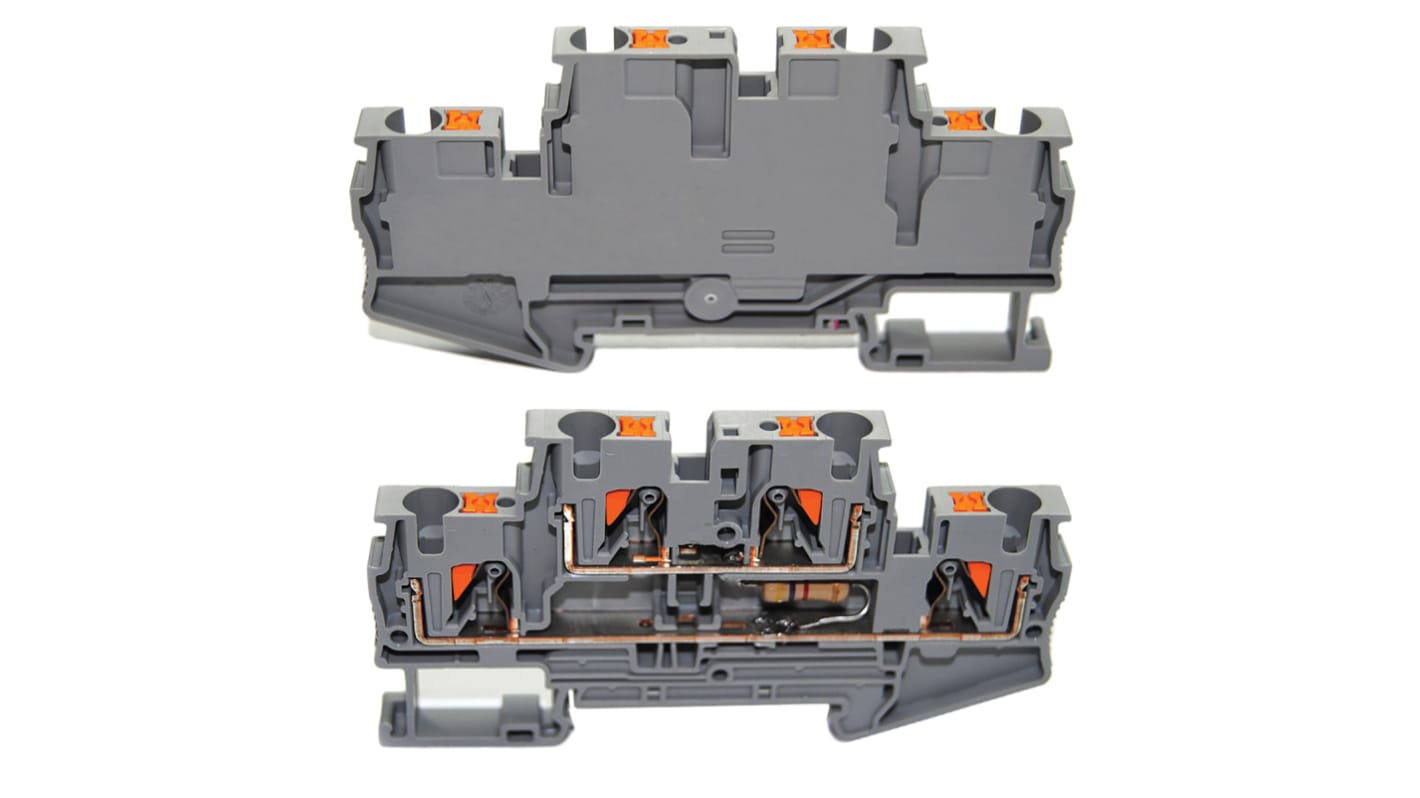 Industrial Shields Terminal Block for Use with PLC