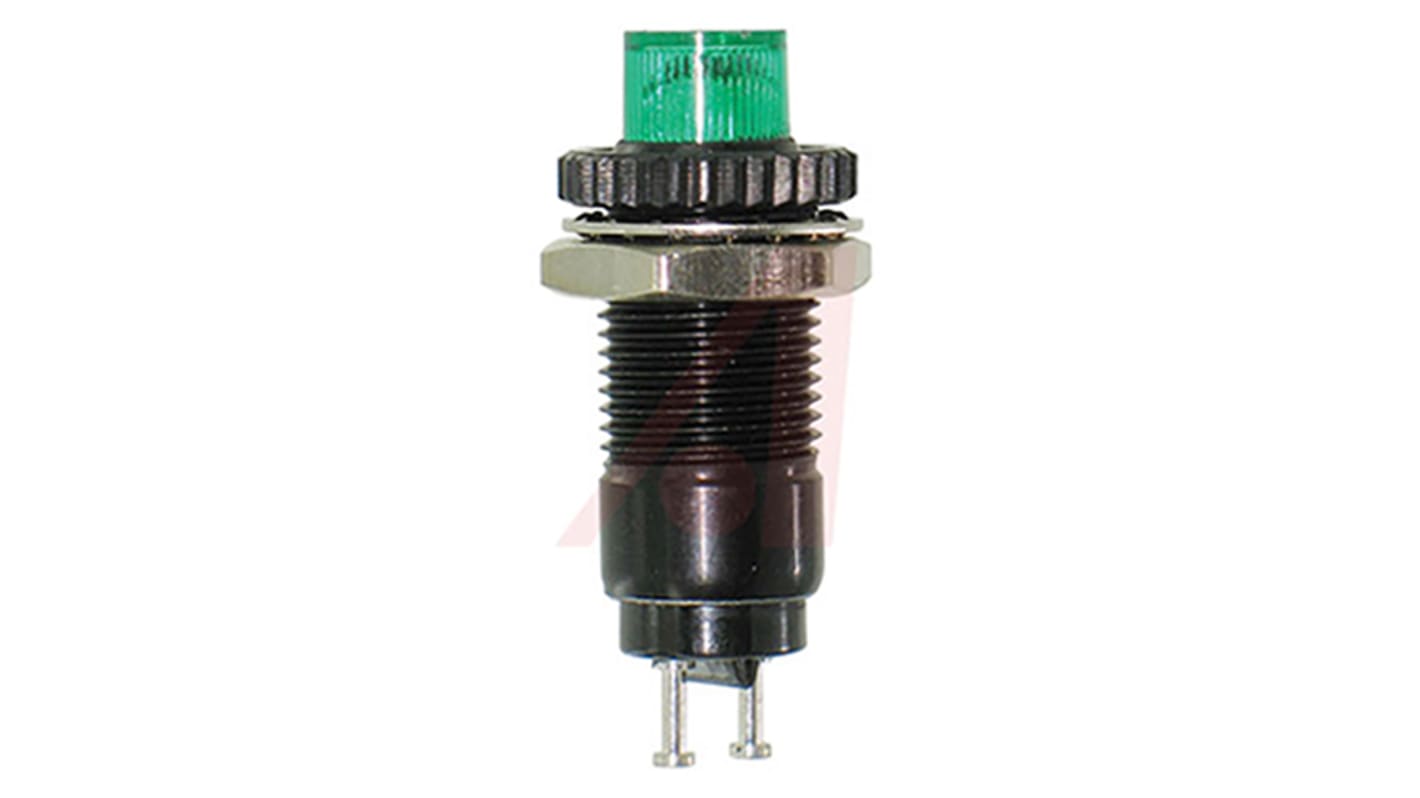 Dialight Green Indicator, 28V dc, 9.53mm Mounting Hole Size