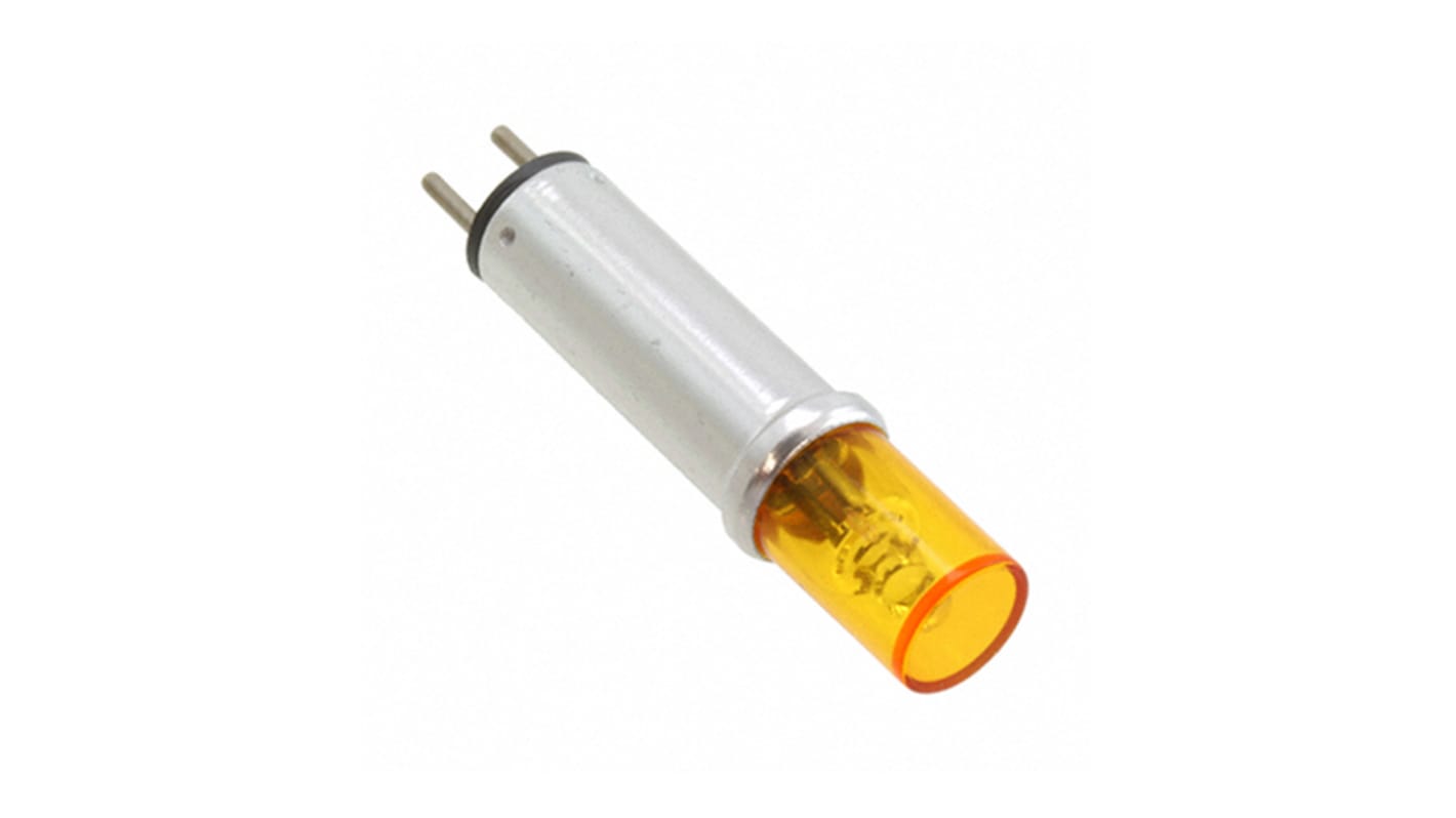 Dialight Yellow Indicator, 105 → 125V, 9.53mm Mounting Hole Size