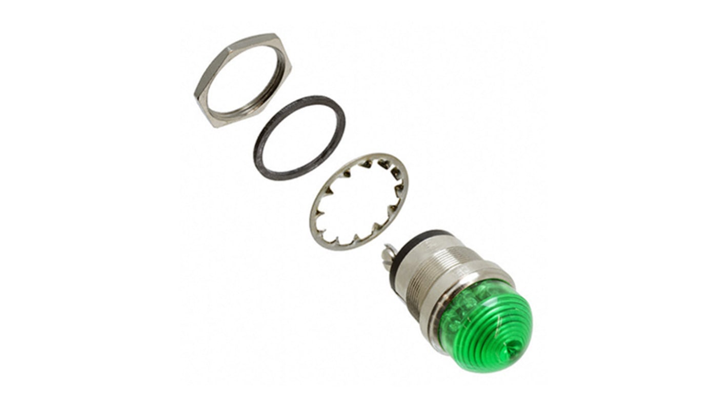 Dialight Green Indicator, 24V dc, 25.4mm Mounting Hole Size, IP66