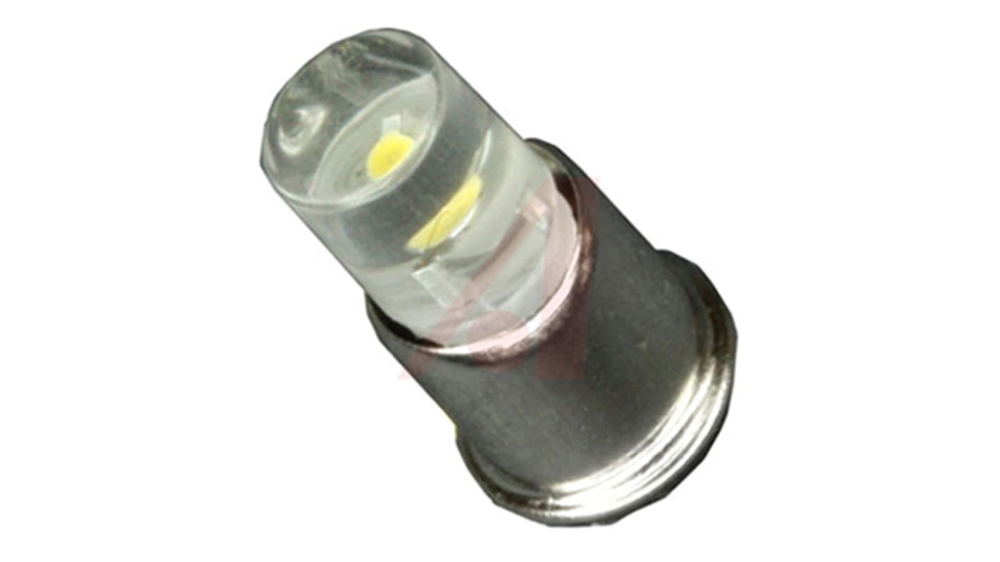 Dialight White LED Visible LED, 28V dc, Midget Flange Base, 7.2mm Diameter, 460mcd